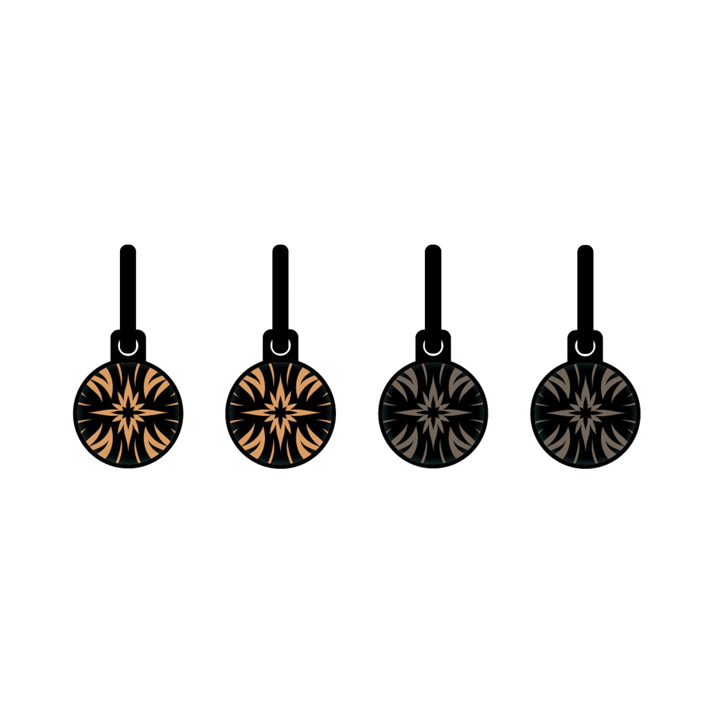 Flowers Cross metallic oorbellen