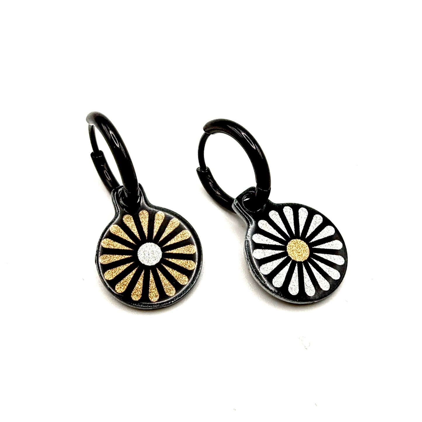 Flowers Garden metallic oorbellen