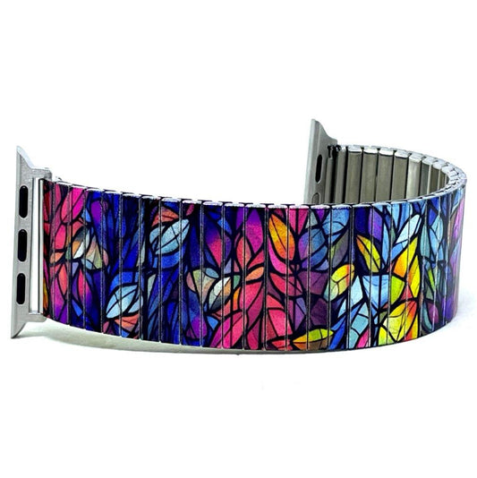 Flowers Garden Sunset Leaves Applewatch bracelet
