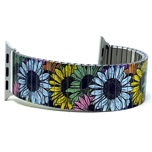 Flowers Daisies  blue dream applewatch bracelet