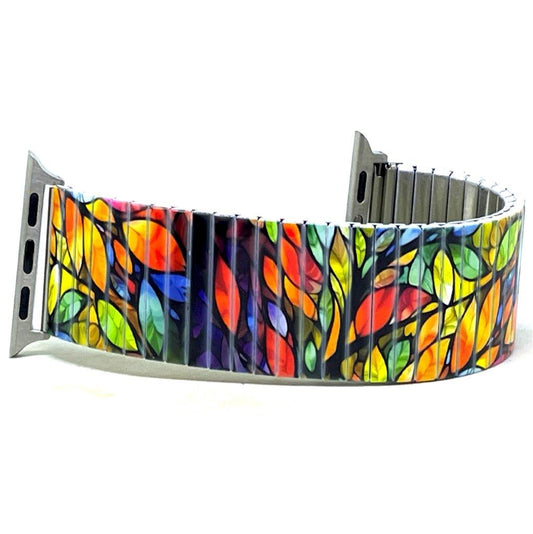 Flowers Garden Sunny Leaves Applewatch bracelet