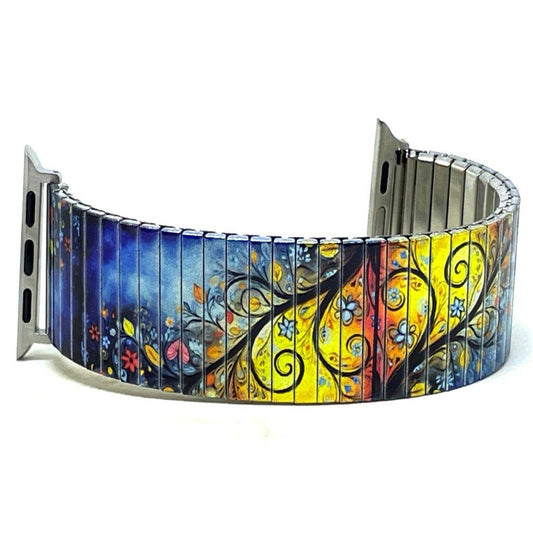 Flowers Garden Sunny Leaves Applewatch bracelet