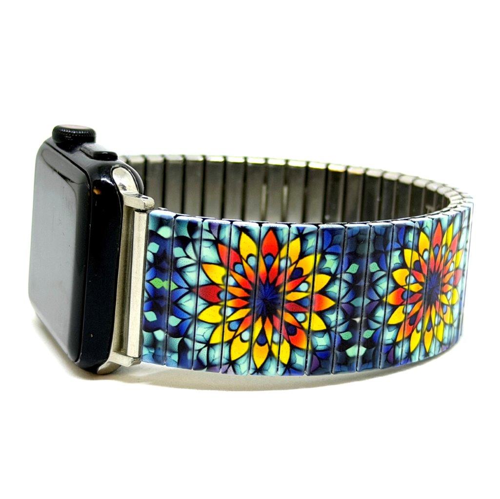 Mandala Daisies Sunny Flowers Apple Watch Bracelet