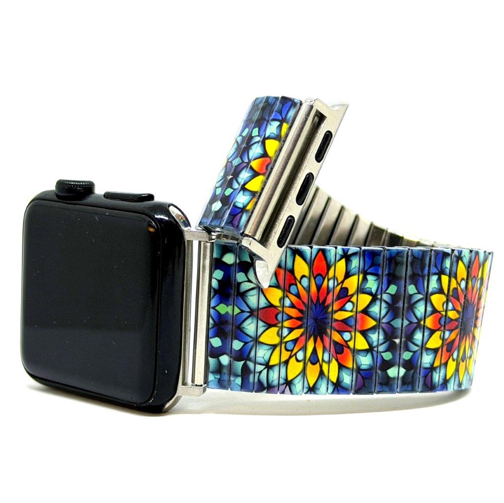 Mandala Daisies Sunny Flowers Apple Watch Bracelet