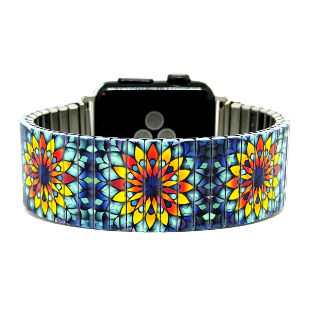 Mandala Daisies Sunny Flowers Apple Watch Bracelet