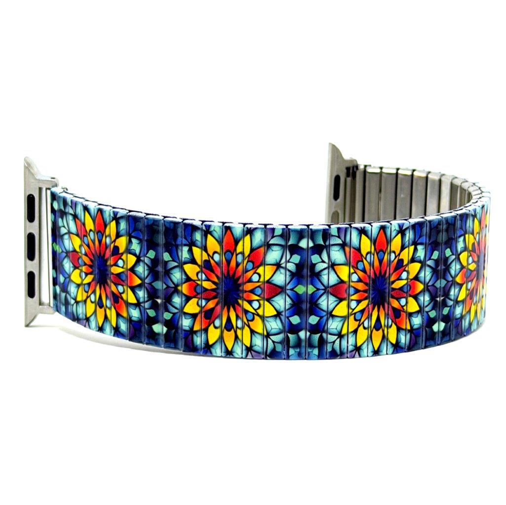 Mandala Daisies Sunny Flowers Apple Watch Bracelet