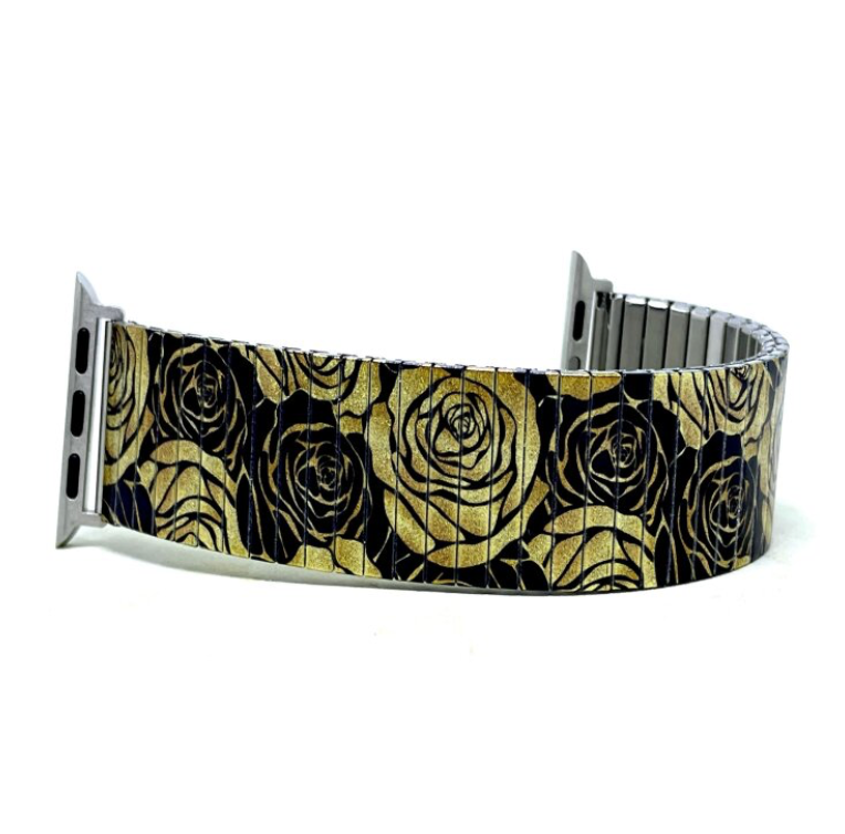 Flowers Garden Golden Rose Applewatch bracelet