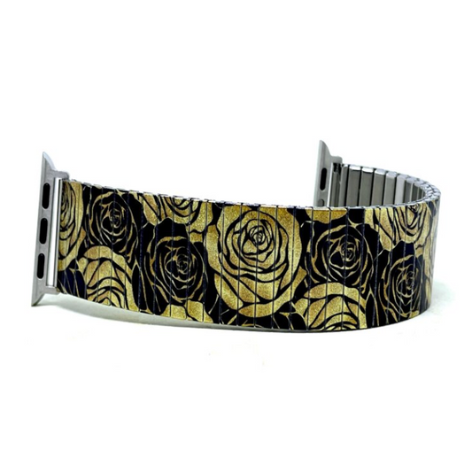 Flowers Garden Golden Rose Applewatch bracelet