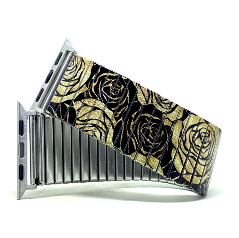 Flowers Garden Golden Rose Applewatch bracelet