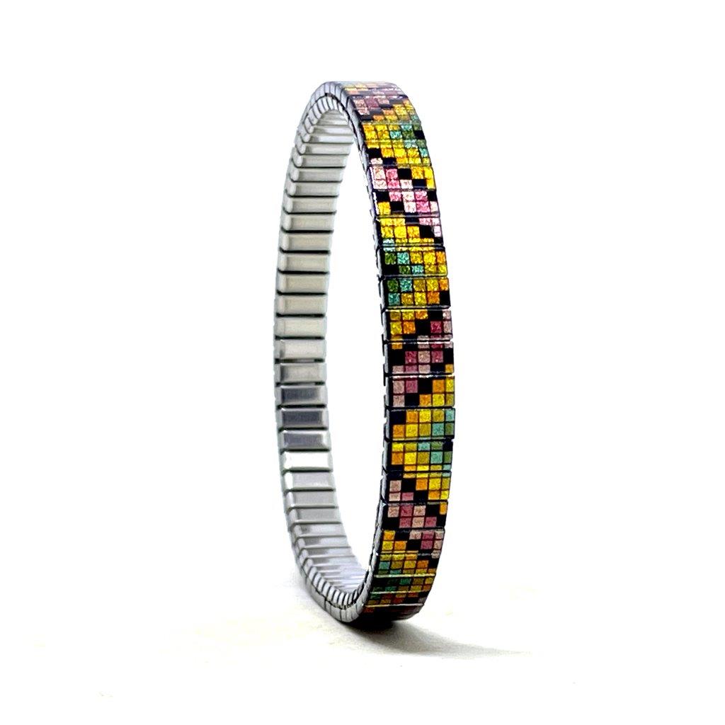 Soho Zigzag Pixels - 6mm Superskinny Armband