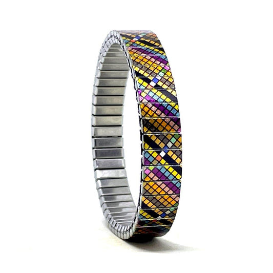 Soho diagonal pixels bracelet