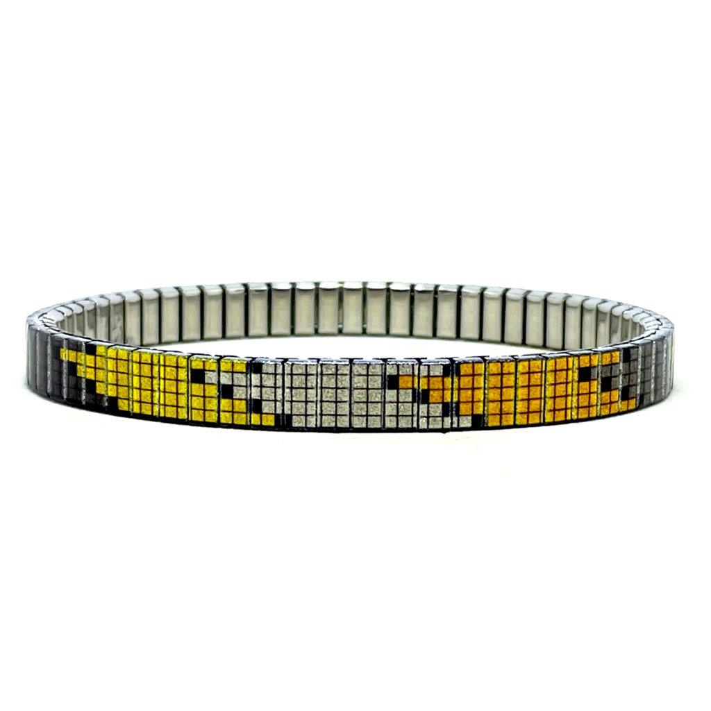 Soho Golden Pixels - 6mm Superskinny Armband