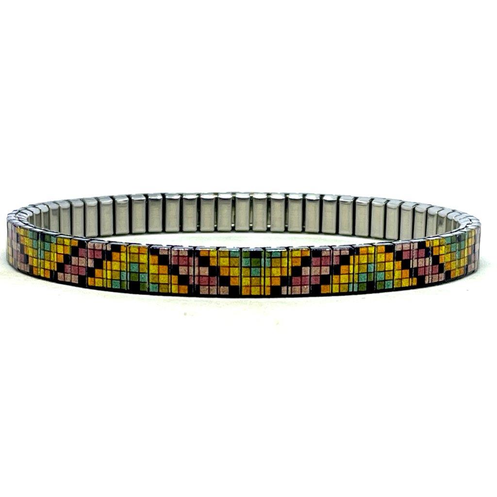 Soho Zigzag Pixels - 6mm Superskinny Armband