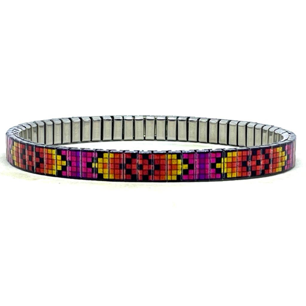 Soho Neon Pixels - 6mm Superskinny Armband