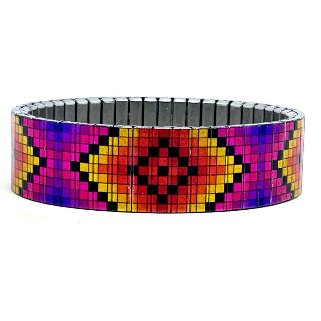 Soho Neon Pixels - 18mm Armband