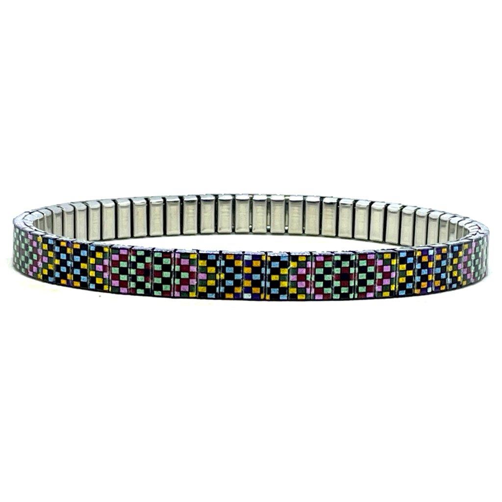 Soho Pastel Pixels - 6mm Superskinny Armband
