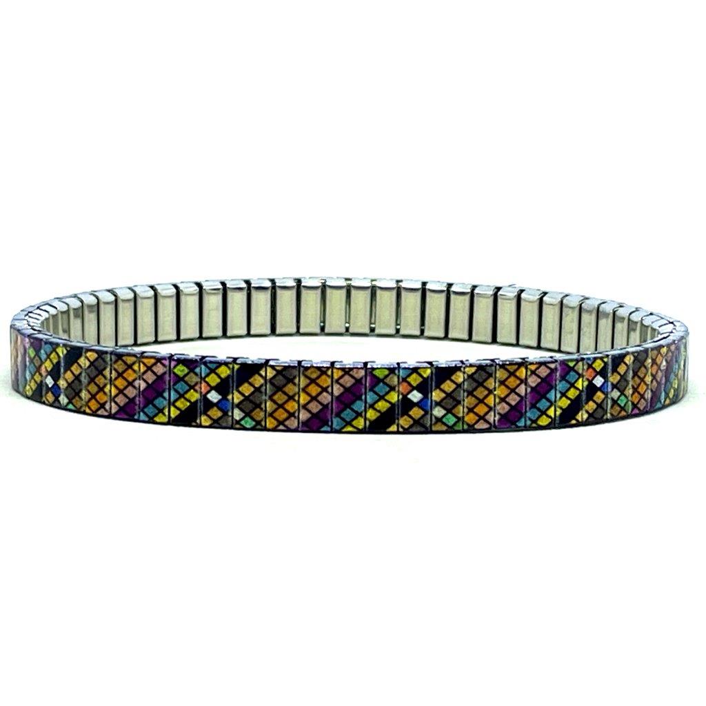 Soho Diagonal Pixels - 6mm Superskinny Armband
