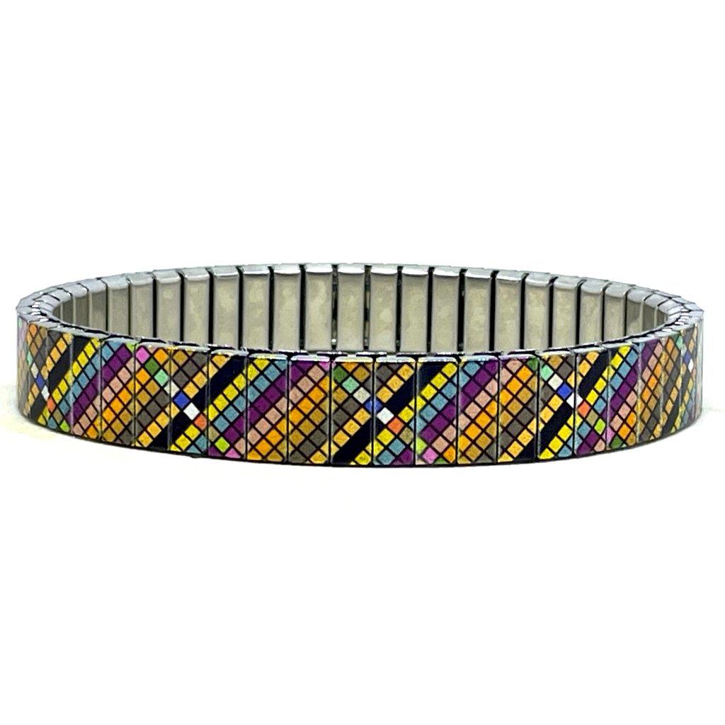 Soho diagonal pixels bracelet