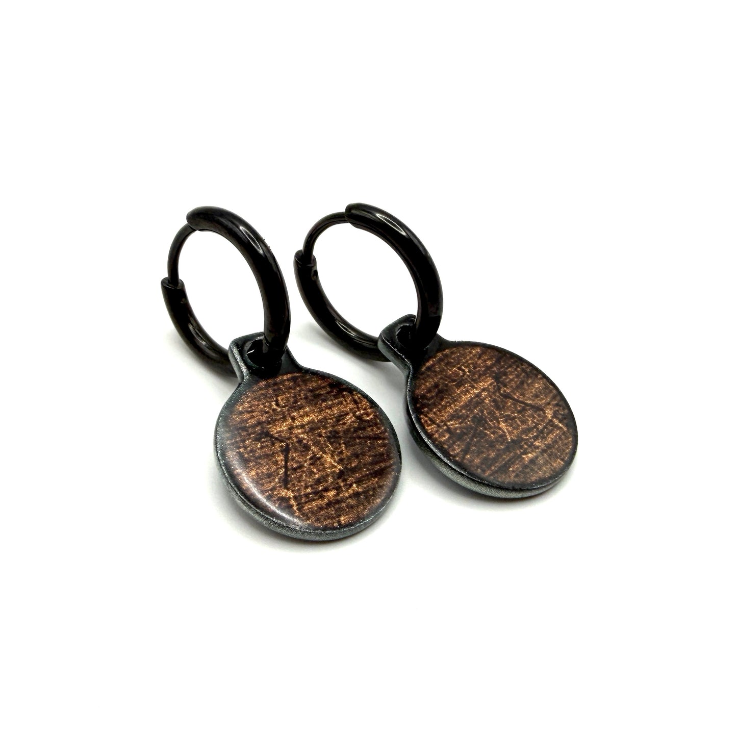 Solo Denim art metallic oorbellen
