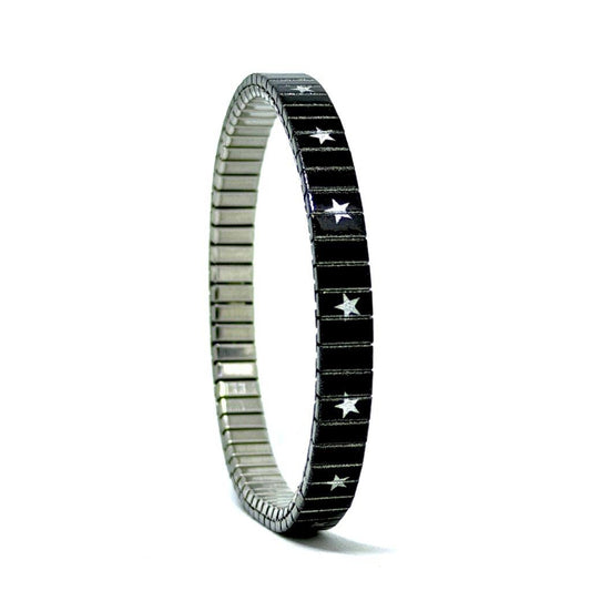 Solo black star - 6 mm armband
