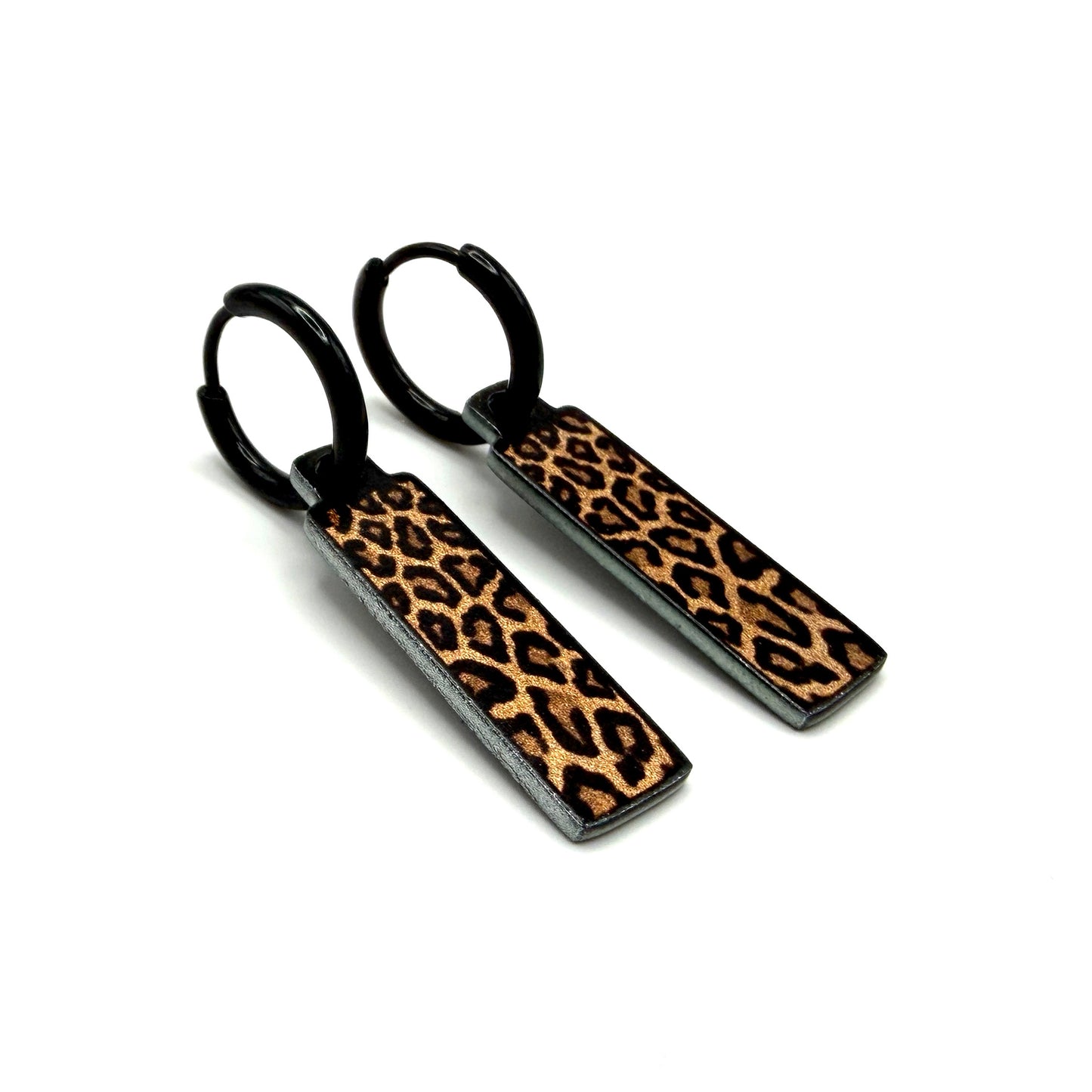 Spots panther metallic oorbellen