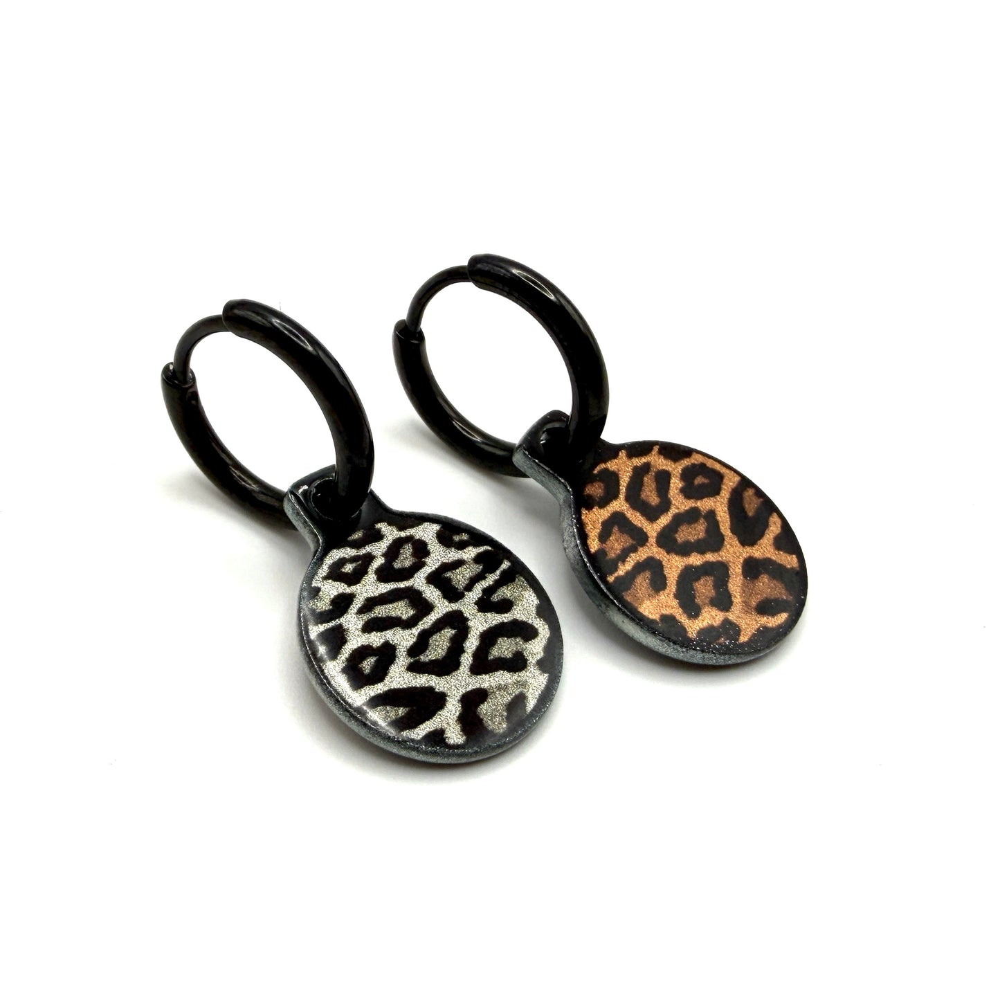 Spots panther metallic oorbellen