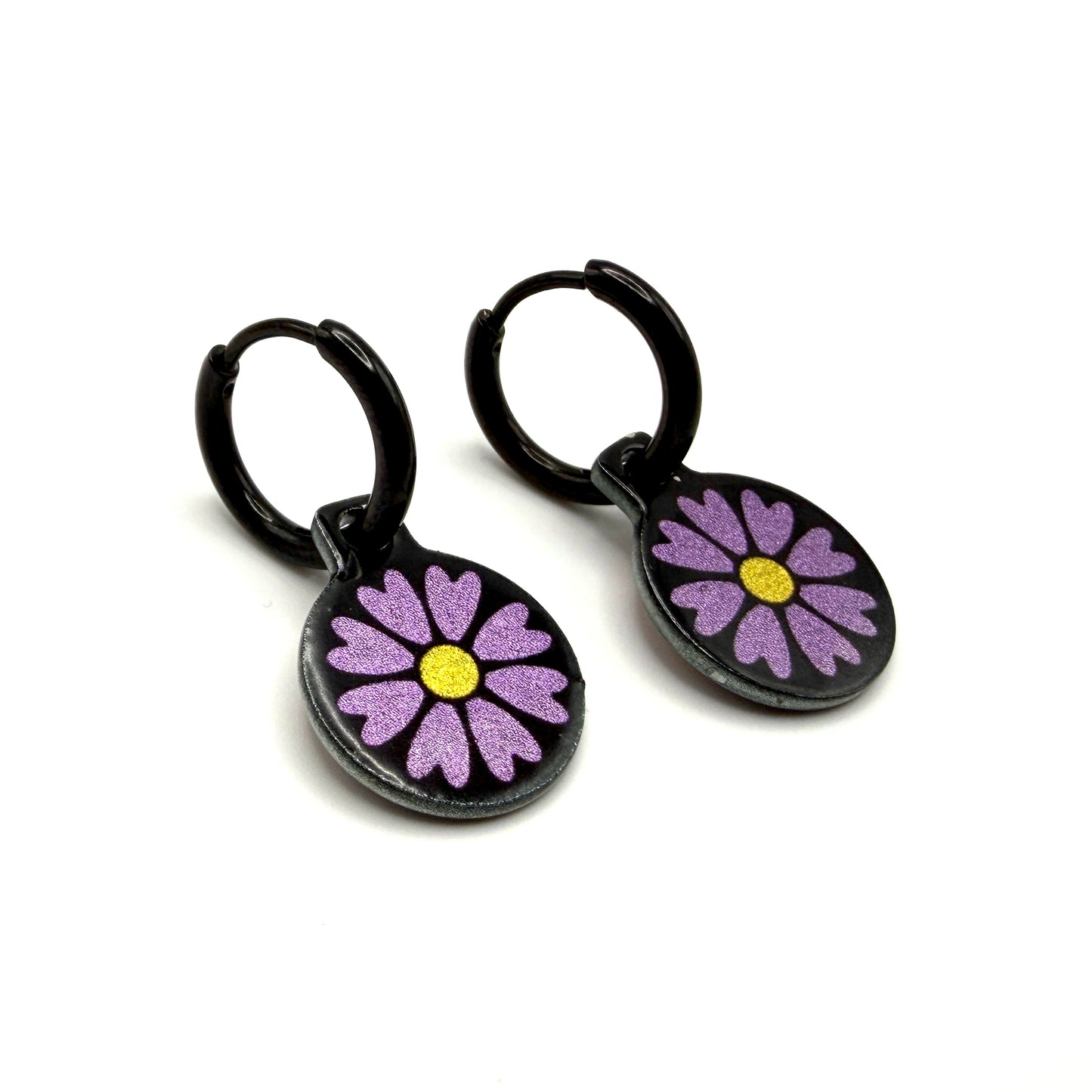 Sugar Skulls sunny flowers metallic oorbellen
