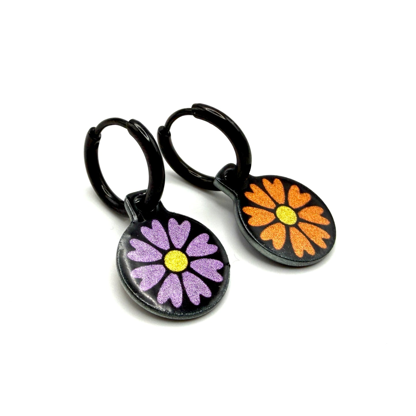 Sugar Skulls sunny flowers metallic oorbellen