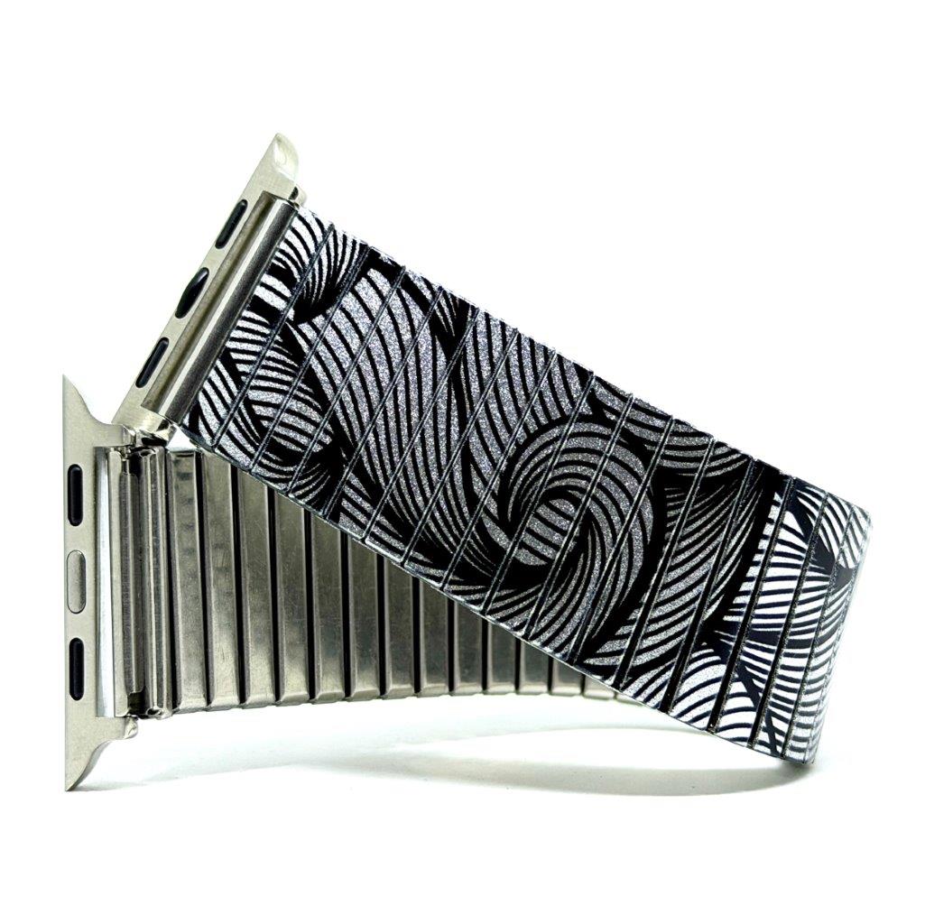 Waves Lines atlantic metallic - Apple watch Bracelet
