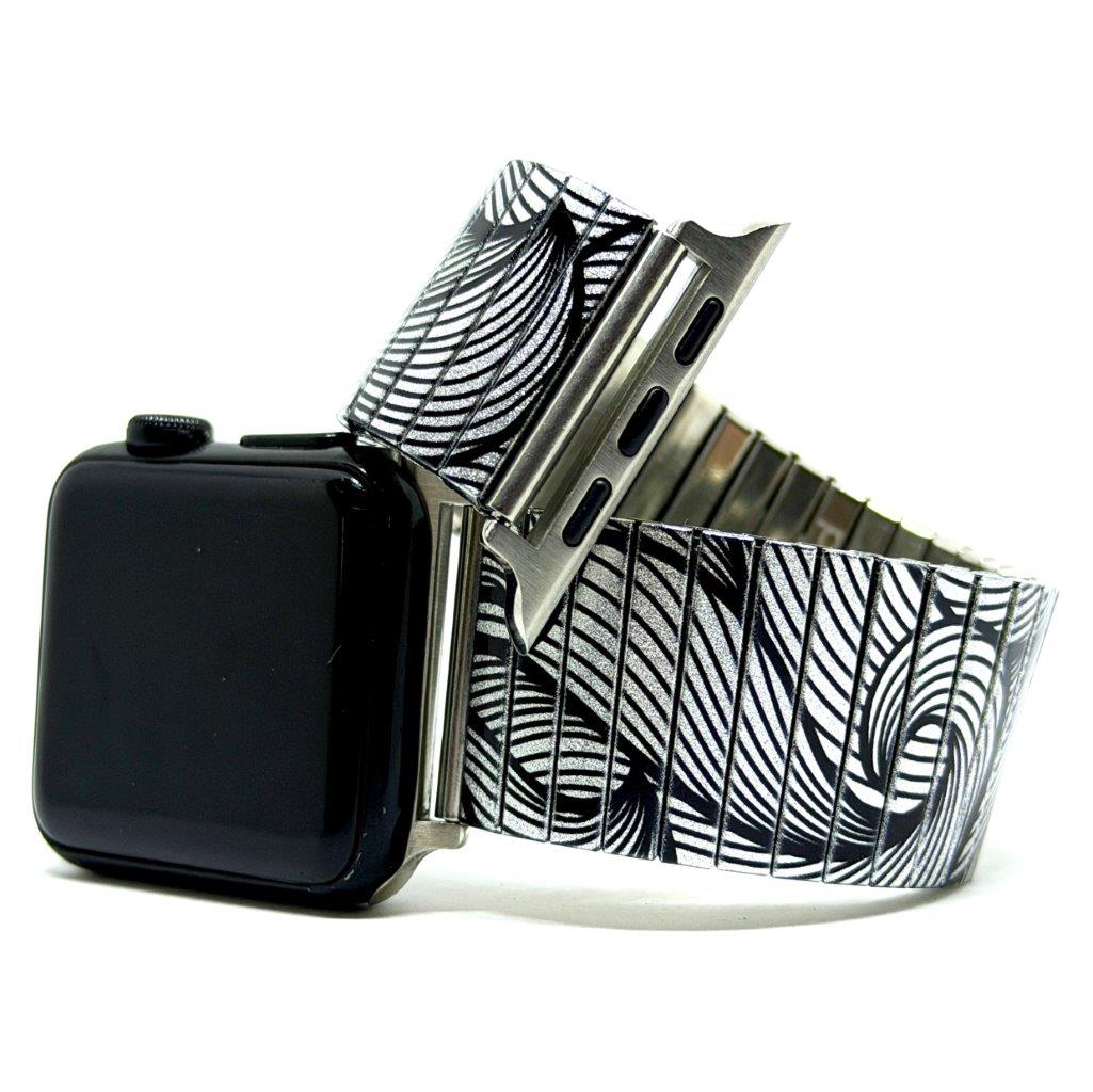 Waves Lines atlantic metallic - Apple watch Bracelet