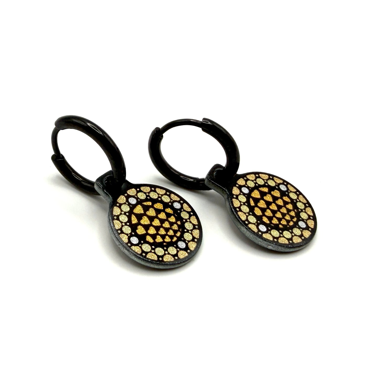With love rosegold gold metallic oorbellen